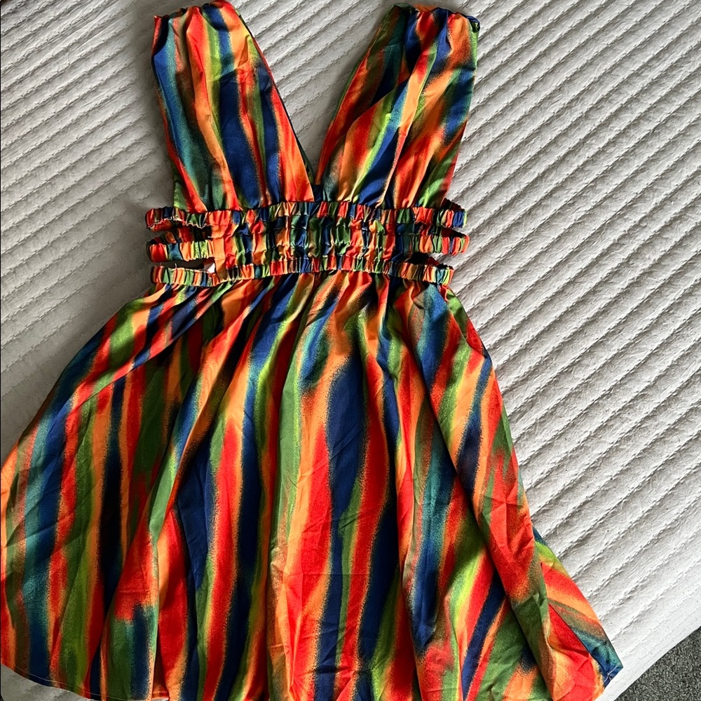 SHEIN Pastel Tie-Dye Dress